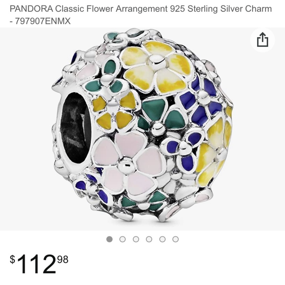 Pandora Flower Charm
